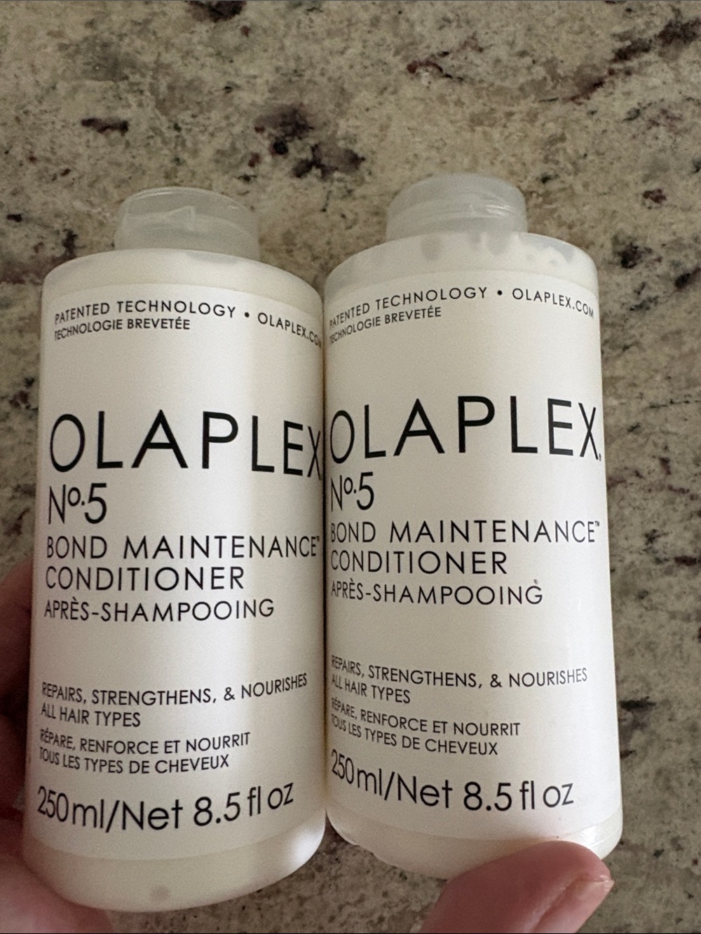 2 Olaplex hair products.